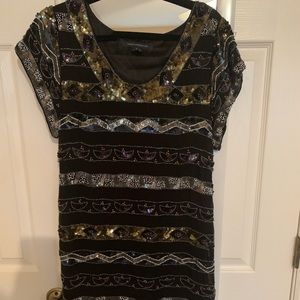 French Connection Beaded Shift Dress